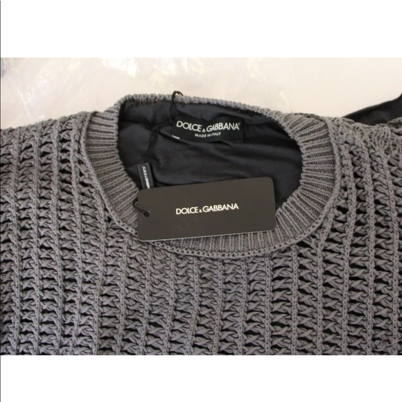Dolce Gabbana Net Sweater Crew Neck - Picture 5 of 5